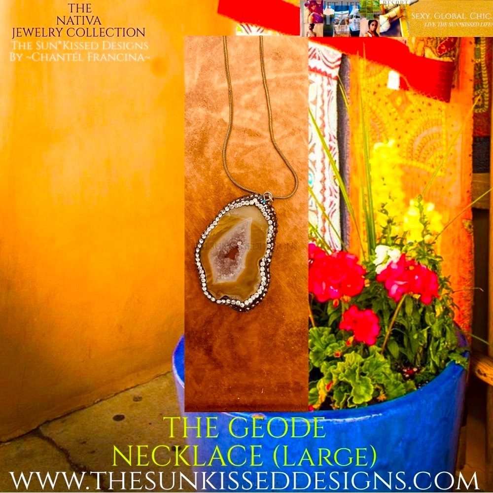 The Geode Necklace (Large) By The Sun*Kissed Designs by ~Chantél Francina~